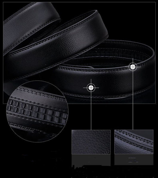 Cinturón Casual para Hombre con Hebilla Automática Estilo Murciélago Vintage - Image 2