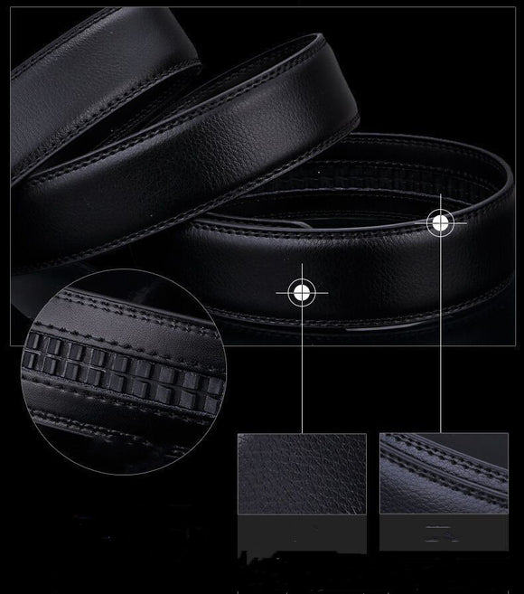Cinturón Casual para Hombre con Hebilla Automática Estilo Murciélago Vintage