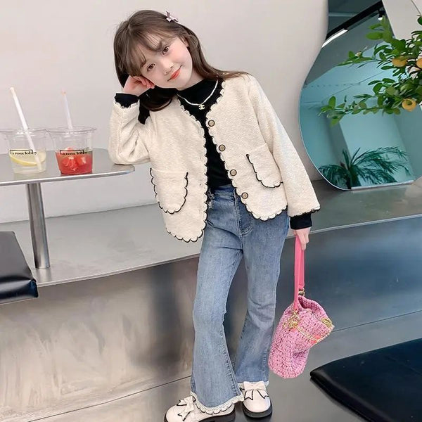 Abrigo para Niña Estilo Western Chanel