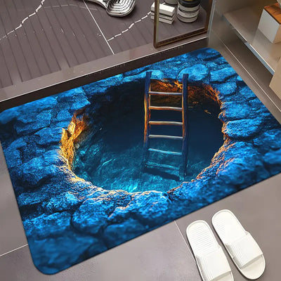 Tapete de Baño 3D Antideslizante Absorbente con Efecto Visual - Image 6