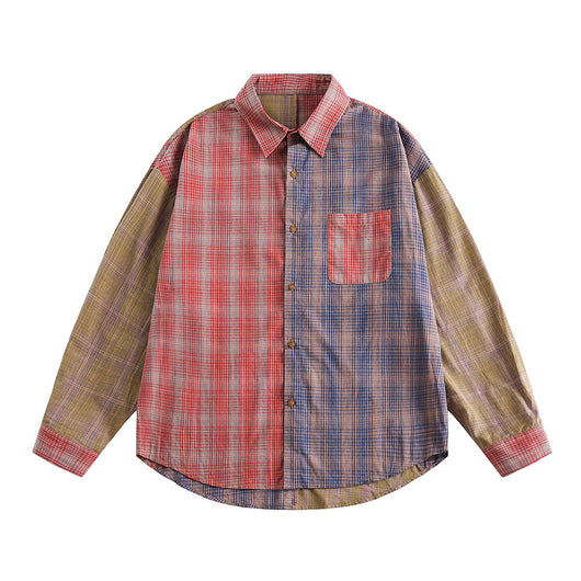 Camisa de Cuadros a Juego de Manga Larga Unisex