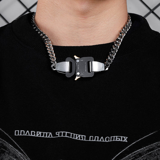 Cadena para Cuello Hombre con Cierre de Metal - Collar Clavícula Elegante