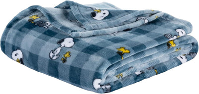 Cobija de felpa Peanuts Velvet Loft Snoopy 140 x 178 cm – Diseño The Flying Ace, oficial y ultra suave - Tekeno