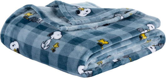 Cobija de felpa Peanuts Velvet Loft Snoopy 140 x 178 cm – Diseño The Flying Ace, oficial y ultra suave - Tekeno