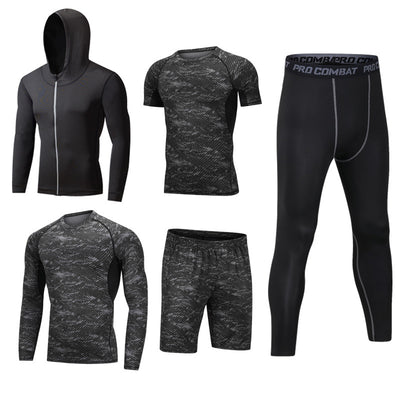 Conjunto Deportivo 5 Piezas de Secado Rápido para Gym y Actividades al Aire Libre - Image 8