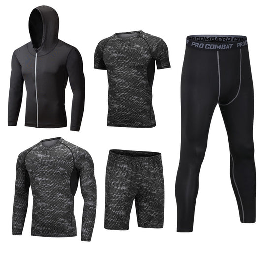 Conjunto Deportivo 5 Piezas de Secado Rápido para Gym y Actividades al Aire Libre - Image 8