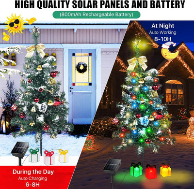 Árbol de Navidad LED Solar - Luces Decorativas Ecológicas - Image 10