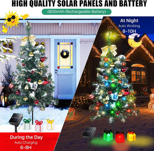 Árbol de Navidad LED Solar - Luces Decorativas Ecológicas - Image 10