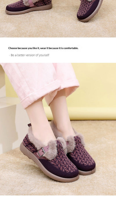 Zapatos de Algodón Aislados con Forro Polar Extra Grueso para Mujer - Image 34