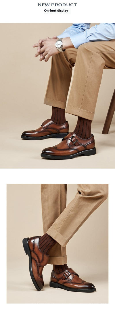 Zapatos de Cuero Grabado Oxford para Hombre - Calzado Formal Ejecutivo - Image 20