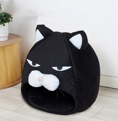 Casa Cama para Gatos con Nido Acogedor y Tapete Absorbente - Image 7