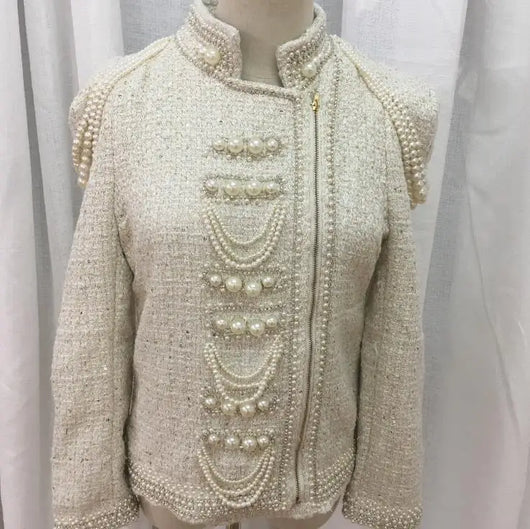 Chaqueta de Lentejuelas Perladas con Borlas y Cuentas para Mujer - Image 23