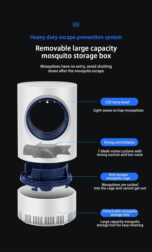 Lámpara Antimosquitos UV con Fotocatalizador - Silenciosa USB para Embarazadas - Image 15