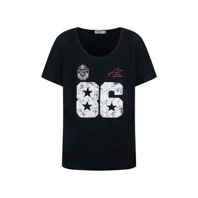 Blusa Estampada American Hot Girl Cuello V Manga Corta - Image 3