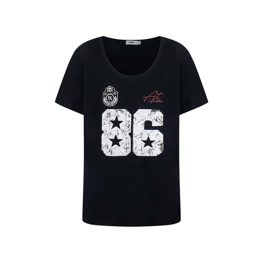 Blusa Estampada American Hot Girl Cuello V Manga Corta - Image 3