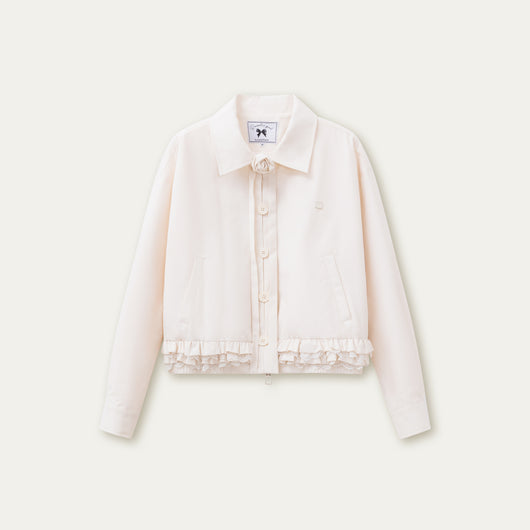 Chaqueta de Encaje Elegante con Detalles de Pastelería para Mujer - Image 9