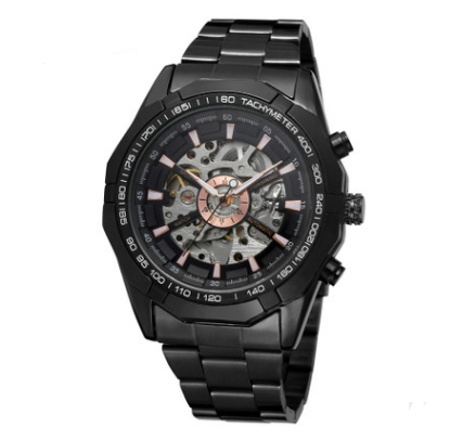 Reloj Automático de Acero Tungsteno para Hombre - Elegancia Mecánica - Image 5