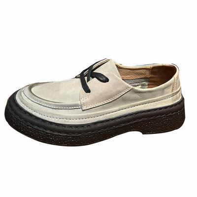 Zapatos de Cuero Genuino con Plataforma para Hombre - Slip-on Cómodos - Image 5