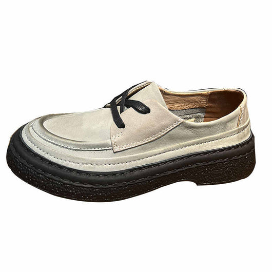 Zapatos de Cuero Genuino con Plataforma para Hombre - Slip-on Cómodos - Image 5