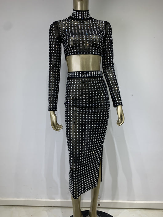 Falda Ajustada con Remaches para Mujer - Conjunto de Moda Hot Girl - Image 7