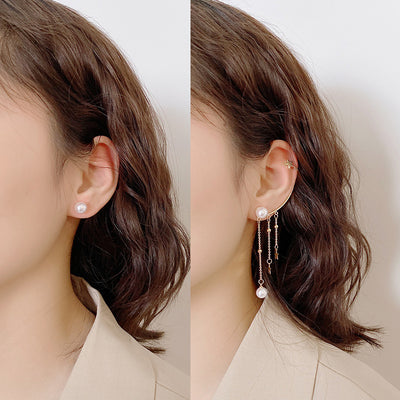 Aretes de Estrella con Borla Colgante - Image 2