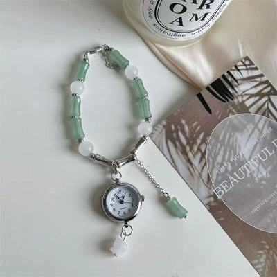 Reloj de Cuarzo para Mujer con Pulsera Nudo Bambú Estilo Chino - Image 10