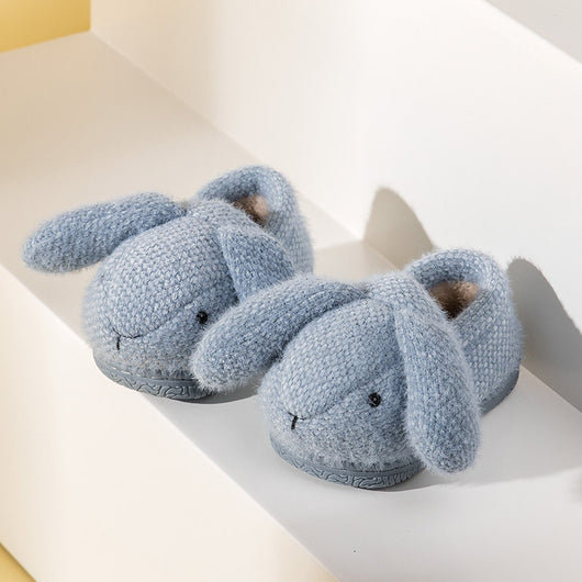 Pantuflas Infantiles de Conejo Invierno Algodón Antideslizantes - Image 2