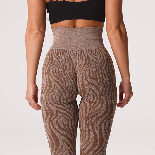 Pantalones de Yoga Estampado Cebra en Nylon para Deportes Outdoor - Image 18
