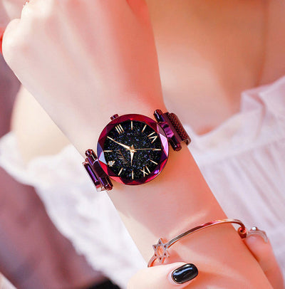 Reloj Cuarzo Estrellado con Correa Magnética Lazy - Image 9