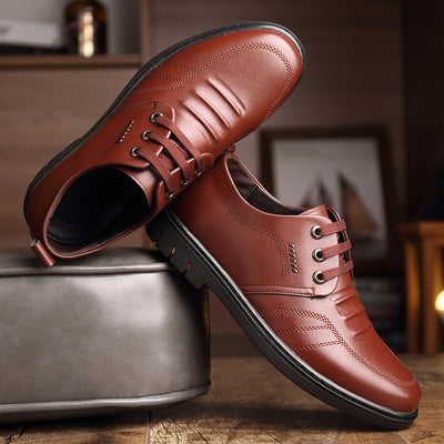 Zapatos Formales de Cuero para Hombre - Elegancia Transpirable para Negocios - Image 2