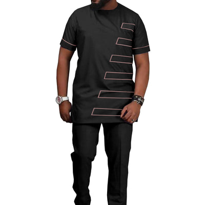 Traje Casual Hombre Estampado Étnico Africano Batik - Image 16