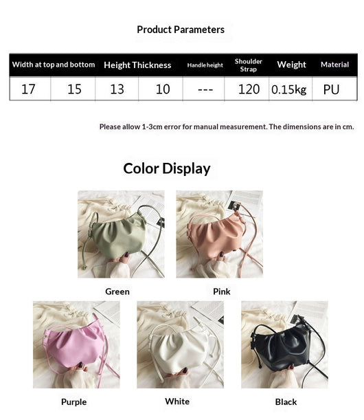 Bolso Bandolera Nube Coreano Trendy - Image 13