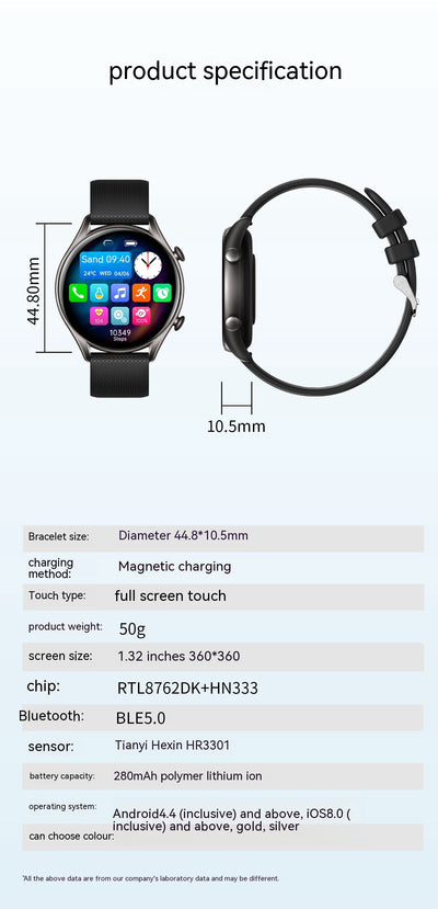Reloj Inteligente KT60 con Pantalla HD Redonda, Llamadas Bluetooth y Pago sin Contacto - Image 11