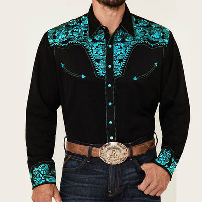 Camisa Casual de Manga Larga con Estampado 3D - Image 13