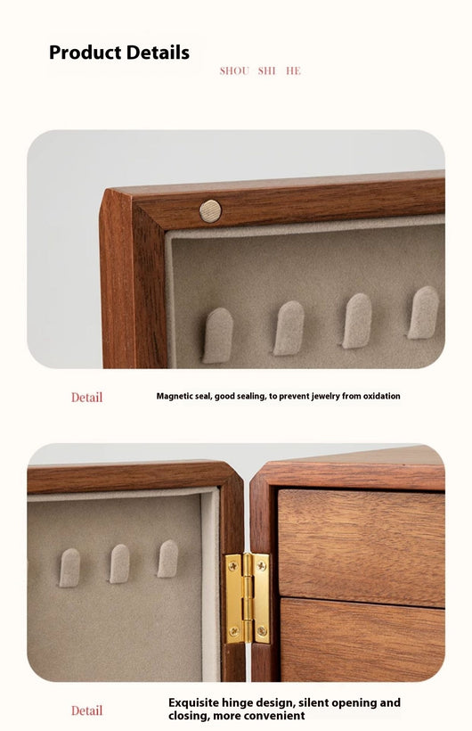 Caja de Joyería de Madera Estilo Chino - Organizador Elegante para Joyas - Image 11