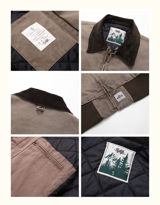 Chaqueta de Trabajo Estilo Aviador Americano Retro de Algodón - Image 11