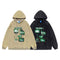 Sudadera Holgada con Estampado Retro Vintage