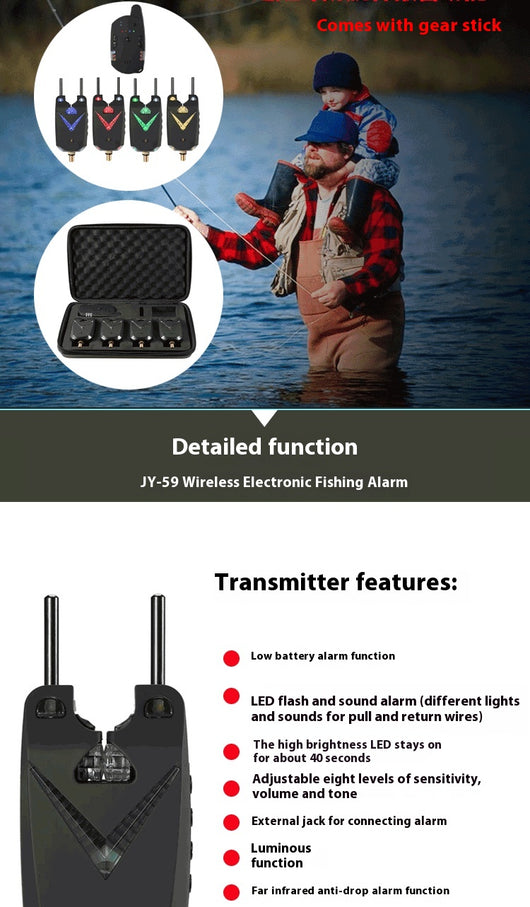 Alarma Electrónica Inalámbrica para Pesca - Image 16