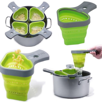 Colador Plegable de Silicona Resistente al Calor sin Olor
