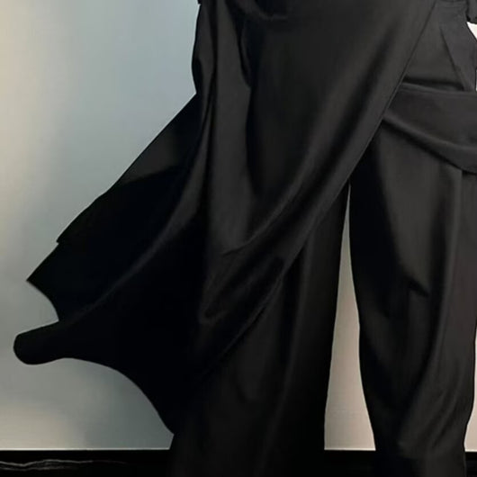 Pantalones Kendo Doble Capa - Diseño Casual Relajado para Hombre - Image 9