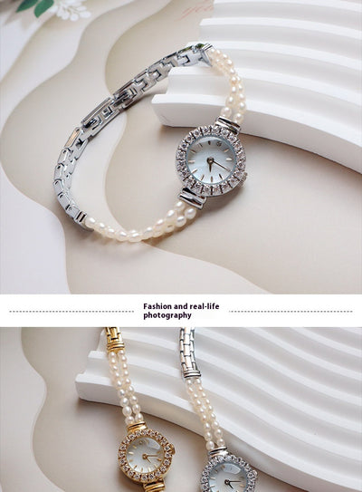 Reloj Pulsera de Perlas Agua Dulce 6A Natural - Diseño Versátil de Alta Gama - Image 11
