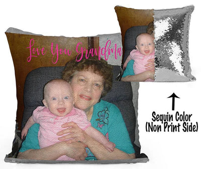 Funda de Cojín Personalizada con Lentejuelas Luminosas y Fotos Impresas - Image 13