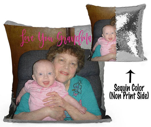 Funda de Cojín Personalizada con Lentejuelas Luminosas y Fotos Impresas - Image 13