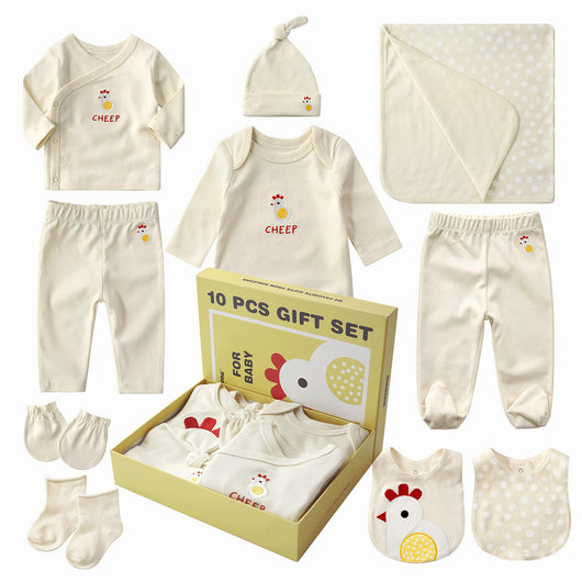 Conjunto de 10 Piezas de Ropa para Bebé Recién Nacido en Algodón 100% - Image 2