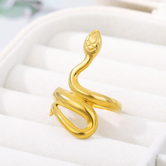 Anillo de Acero Inoxidable Serpentina - Image 4