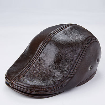 Boina de Cuero Genuino para Hombre con Protección para Orejas - Image 4