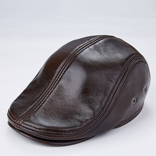 Boina de Cuero Genuino para Hombre con Protección para Orejas - Image 4