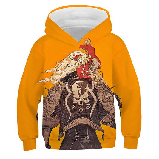 Sudadera Hoodie Infantil Cyberpunk 3D con Colores Vibrantes