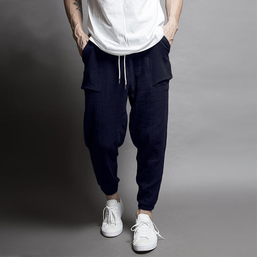 Pantalones Casuales de Doble Capa con Efecto Arrugado y Corte Acampanado - Image 21