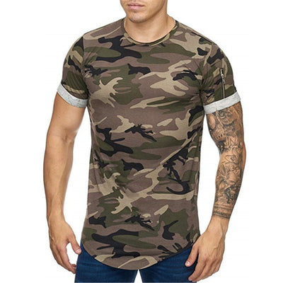 Playera Hombre Degradado Camuflaje - Camiseta Casual de Manga Corta - Image 2